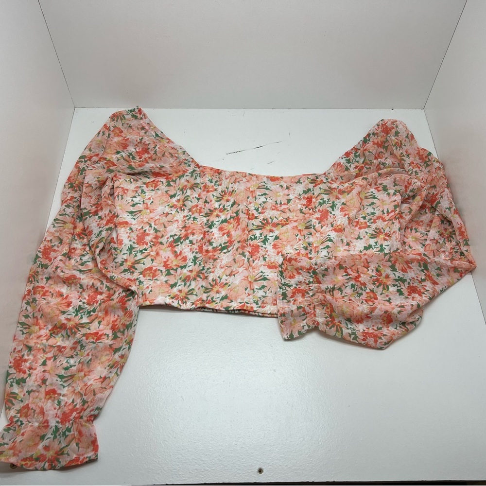 Pink Lily Medium Crop Top